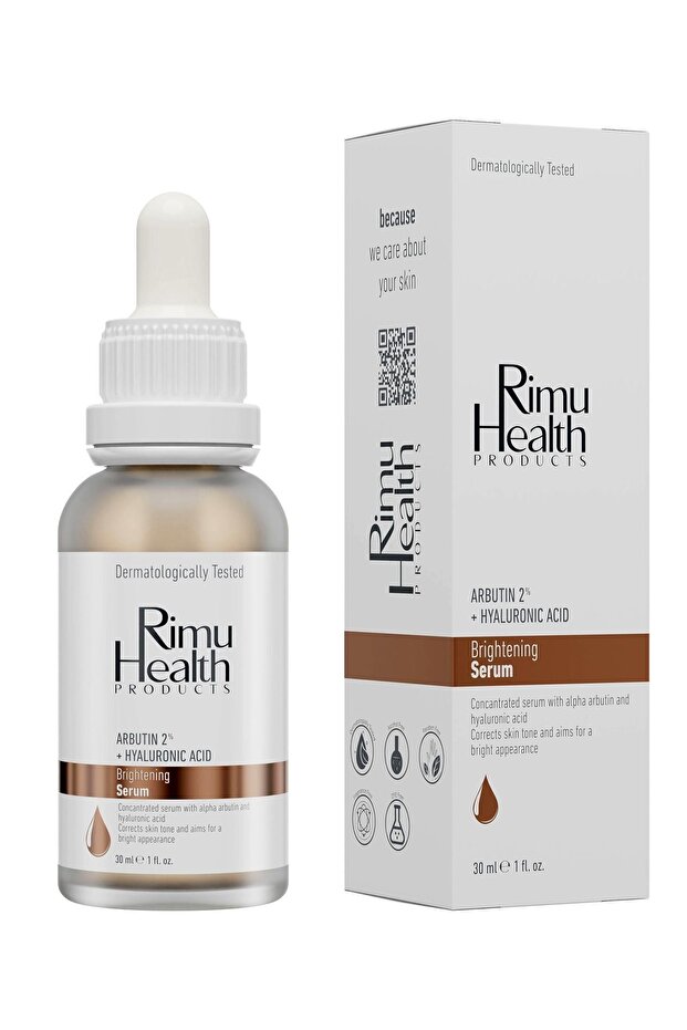 Rimu Health Products Leke Karşıtı, Cilt Tonu Eşitleyici Ve Aydınlatıcı Arbutin Serum 30ml